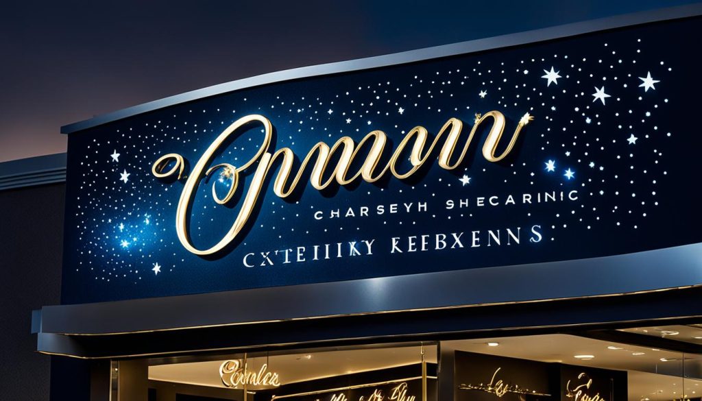 Enseigne lumineuse pour bijouterie